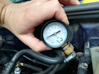 Замер давления масла ДВС Skoda Fabia RS  